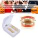 Denture Sets Dental Decorative Brackets Hip Hop Dental Supports Hip Hop Dental Decorations(Gold) - Buy Online on SooperMarket.com