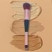 Foundation & Concealer Brush - Dual-Ended Makeup Applicator for Flawless Finish - Cruelty-Free Black Brush for Liquid Cream & Powder - Buy Online on SooperMarket.com