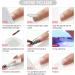 3 Colors UV Nail Gel for Nail Extension Base and Top Coat Nail Brush Nail Forms - Buy Online on SooperMarket.com