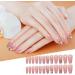 Glossy Fake Nails | Long Stick on Nails with Rhinestones | False Tips Artificial Finger Manicure for Women and Girls Kot-au - Buy Online on SooperMarket.com