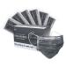 4-PLY BlueEagle Individually Wrapped Disposable Adult Face Masks | Fit for Large Face | with Activated Carbon Filter | Black Color - 50 Pcs (Charcoal Black)