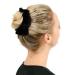 4-Piece Velvet Hair Tie Set for Updos & Ponytails | Black & White - Perfect for Women Girls & Children - Buy Online on SooperMarket.com