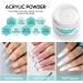 PEACECOLOR 2 x 8g Clear Acrylic Powder for Nail Extension 3D Carving French Nails Acrylic Nails Supplies AC-23 - Buy Online on SooperMarket.com
