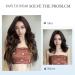 KooKaStyle Clip in Long Wavy Synthetic Hair Extension 20 Inch 4PCS Balayage Dark Brown to Chestnut - Thick Double Weft Hairpieces for Women - Buy Online on SooperMarket.com