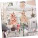 BCOATH 24pcs Countdown Candy Bag Advent Calendar Pouches Drawstring Bag Bags Tag Wood - Buy Online on SooperMarket.com