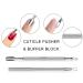 Siquk Gel Nail Polish Remover Kit - 20 Nail Clips, 2 Nail Files, 2 Cuticle Pushers, 600 Cotton Pads, Nail Brush, Grinding Block, Toe Separator - Pink - Buy Online on SooperMarket.com