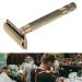 Buy Men's Facial Razors - Interchangeable Blade Double Edge Safety Trimmer Reusable Alloy with Non-Slip Grip - Buy Online on SooperMarket.com