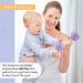 Silicone Baby Dumbbell Teether Toy - Weight Rattle Sensory Toy for Boys and Girls - Perfect Gift for Toddlers - Buy Online on SooperMarket.com