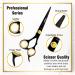 Professional Barber Razor Edge Hair Cutting Scissors/Shears TRISBRO Trimming Scissors for Hair 6.5 Inch Stainless Steel Hairdressing Styling Trimming Shears - Adjustable Screw (Black) - Buy Online on SooperMarket.com