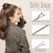150 Wave Shape Hairpins - Brown Metal Bobby Pins Set for Kids & Girls | Stylish Hair Accessories for Salons - Buy Online on SooperMarket.com
