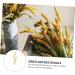 Warmhm 3pcs Simulated Ears of Corn Fake Wheat Ears Dried Wheat Stalks for Decorations Wheat Decoration Single Artificial Grass Plant Artificial Wheat Ears Stalks Vegetable Iron Goldenx3pcs 12X75CMx3pcs - Buy Online on SooperMarket.com