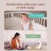 Peekababy Smart Baby Monitor with Camera and Audio | 5'' LCD Screen | Cry Detection | Sleep Analysis | 2-Way Talk | Clear Night Vision | Gift for Baby Shower - White - Buy Online on SooperMarket.com