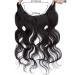 Buy Affordable Tess Hair Parts Real Remy Hair Extensions - Wavy 20 (50cm) 70g #1B Natural Black - International Shipping Available - Buy Online on SooperMarket.com