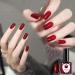 Red Gel Nail Polish Glitter Dark Red Burgundy Cherry Red Gel Polish Soak Off LED/UV Lamp Manicure Long Lasting Gel Nail Varnish for Christmas Women Nail Art Salon DIY Home - Buy Online on SooperMarket.com