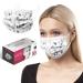 HARD 100 pieces Disposable Face Masks | Made in Germany | Type IIR & CE certified | Breathable Triple Layer - Filtration 99 78% | Elastic Earloops | Mouth Cover - Adults - Floral 100 Piece standard size (17 5 cm x 9 5 cm) Floral