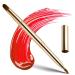 Retractable Lip Makeup Brush Portable Dual End Lipstick Brush Lipstick Gloss Makeup Brushes Concealer Brushes Lip Contours Makeup Tool (Gold)