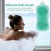 Soft Silicone Body Scrubber Shower Brush - Double-Sided Massage Bath Brush for All Skin Types - Buy Online on SooperMarket.com