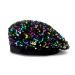 Bling Beret Hats for Women Sequin Paris Artist Cap Fashionable Ladies Sparkle Shining French Style Beanie Beret Multicolor