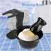 Complete Men's Shaving Kit - Synthetic Brush Stand & Bowl | Exfoliating Bristles for Ultimate Shaving Experience - Buy Online on SooperMarket.com