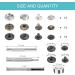 15mm Stainless Steel Snap Fasteners Kit for Leather Craft - 45 Set Snaps with Tools, 3 Colors - Ideal for Windbreaker, Shirts, Jackets, Backpacks, Wallets - Buy Online on SooperMarket.com