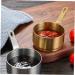 MAGICLULU 5pcs Stainless Steel Sauce Cup Sauce Container Stainless Steel Seasoning Cup Mini Condiments Food Portioner Ketchup Dipping Bowls Sauce Bowl with Handle Pinch Dip Cups Household mediumx5pcs Goldenx5pcs - Buy Online on SooperMarket.com