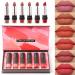 MIELIKKI 6 Colors Velvet Mate Lipstick Set  Soft Nude Lip Sticks  Long Lasting & Waterproof Lip Makeup  Highly Pigmented  Non-Stick Cup  Beauty Cosmetics Gift Set  Mothers Day  02 02