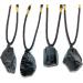 Buy Oralgo Irregular Stone Trailer Necklace - Unique Black Tourmaline Choker & Long Sweater Chain for International Shipping - Buy Online on SooperMarket.com