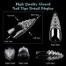 500PCS Quaferen Clear Glaze Stiletto Nail Tips - Long Full Cover for Acrylic Nails - Professional Curved Extension Tips for Nail Art Salon - Buy Online on SooperMarket.com