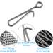 Dr.Fish 50 Pack Stainless Steel Quick Change Fishing Clips - Fast Snaps for Lures and Baits | Downward Opening | Freshwater | 1-22LB - Buy Online on SooperMarket.com