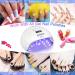 NAILGIRLS 150W UV LED Nail Lamp for Home Salon - Gel Polish Dryer with Timer Presets and Auto Sensor - White - Buy Online on SooperMarket.com