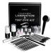 Lash Lift and Tint Kit  Brow Lamination and Tint Kit  Reddhoon 4 in 1 Eyebrow and Eyelash Perm Kit with Black Dye  Long-lasting for 6-8 Weeks  Safe & Easy to Use at Home Salon