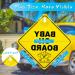 Bewudy 2 PCS Baby on Board Car Warning Sign - Elephant Design | Reusable Baby in Car Sticker with Suction Cups - Buy Online on SooperMarket.com