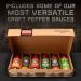 Melinda's Craft Pepper Sauce Gift Set - Black Truffle, Thai Sweet Chili, Roasted Garlic & Habanero, Ghost Pepper, Spicy Garlic Parmesan - 12 oz, 6 Pack - Buy Online on SooperMarket.com