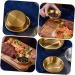 PRETYZOOM 4pcs Seasoning Dish Small Seasoning Plate Individual Teaspoon Rest Metal Portion Cups Dry Fruit Seasoning Bowls Tea Spoons Stainless Household Soy Sauce Stainless Steel - Buy Online on SooperMarket.com
