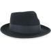 Belfry Gangster 100% Wool Crushable Dress Fedora in Black Grey Navy Brown Pecan - Large Black - Buy Online on SooperMarket.com