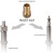 mumbi 3X Bicycle Valve Adapter - Compatible with DV SV Dunlop Sclaverand & French Presta to Schrader AV - Copper Construction for International Shipping - Buy Online on SooperMarket.com