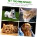 ORFOFE 1 Set Pet Toothbrush Kitten Toothbrushes Dog Toothbrush for Small Dogs Dog Toothpaste Pets Pp Green - Buy Online on SooperMarket.com