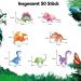 Buy Catelves 50 Edible Dinosaur Cake Decorations | Dino Tortendeco & Birthday Party Supplies - Buy Online on SooperMarket.com