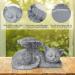 CestMall Dog Angel Pet Memorial Statue - Resin Sleeping Cat Memorial Ornament for Home Garden - 5.1x3x3.1in - Buy Online on SooperMarket.com