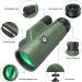 12x50 HD Monocular Telescope with Phone Stand, Tripod & BAK4 Prism - Waterproof & Portable for Hiking, Hunting, Bird Watching - Ideal Gift for Men - Buy Online on SooperMarket.com