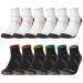Halinuia 12 pairs of compression socks - compression stockings women L/XL short sports hiking jogging running support stockings women/men