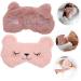Buy 2pcs Panda Sleep Mask Set - Faux Fur Eye Masks for Men & Kids | Night Blindfolds & Plush Child Face Masks - Assorted Colors - Perfect for Sleep & Relaxation - Buy Online on SooperMarket.com