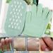 Moisturizing Gel Socks & Gloves Set for Cracked Feet Repair | Reusable Spa Foot Care - Green - Buy Online on SooperMarket.com