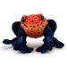 Zappi Co Plush Children's Stuffed Soft Cuddly Plush Toy-Part of Safari Animals Collection Perfect for Kids (21cm Width) (Dart Frog (Red/Black))