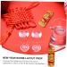 Alipis 1pc Chinese New Year Decoration Car Decor Car Trim Front Door Sitting on The Flannel Red Red 18x6cm - Buy Online on SooperMarket.com