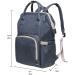 Caucko Baby Diaper Bag with Stroller Hook - Multifunctional Nylon Travel Backpack Large Capacity with Multiple Compartments - Gray (KT01-4) - Buy Online on SooperMarket.com