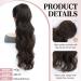 MORICHY Ponytail Extension 26Inch Long Wavy Drawstring Ponytail Synthetic Curly Pony Tails Fake Hair Natural Brown Ponytail Hair Extension for Women (Natural Brown) 26Inch Natural Brown - Buy Online on SooperMarket.com