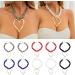 Shop Oralgo's Fashionable Multi-Layered Pearl Choker Necklace with Large Metal Heart - Gold & White Statement Jewelry for Collarbone Style - International Shipping Available - Buy Online on SooperMarket.com