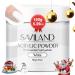 Saviland White Acrylic Powder -150g/5.29OZ Acrylic Nail Powder Large Capacity Professional for Acrylic Application System Nail Art 3D Flowers Carving Nail Extension Nail Carving