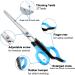 Professional Pet Grooming Scissors Set for Dogs & Cats - Straight Shears, Thinning Scissors, Grooming Comb - Small Dog Face, Ear, Paw Hair Trimming - Buy Online on SooperMarket.com